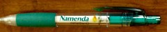 NAMENDA Drug Rep Pharmaceutical PEN NOS NEW Stored Unused Rubber Grip Aqua