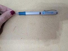 Lipitor Metal Drug Rep Pen Twist Black Ink Works Heavy