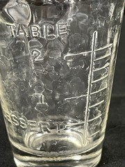 Vintage Apothecary Measuring Glass “Dessert” Marker Medicine Shot Glass
