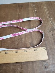 2 Ciloxan Pink Eye Lanyard Drug Rep Pharmaceutical Promo Advertising White
