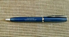 New Drug Rep Item Synthroid Blue Silver Metal Pen