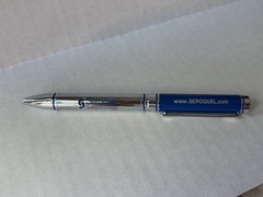 Seroquel Heavy Metal Twist PEN Drug Rep Pharmaceutical Promo Medical Advertising