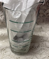 Vtg Beaker Glass Pharmacy Measurement Apothecary RX Science Lab