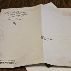 Vtge 1960s Medical Ephemera Renese Art With Letter Advertising Pfizer Vermeer