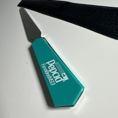 Vintage Pepcid IV Famotidine MSD Letter Opener Drug Pharma Advertising Teal Case