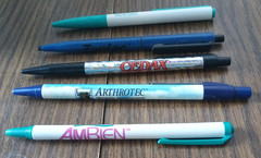 Lot 5 Premium Sz. Pharmaceutical Drug Rep Pens Medical Collectibles