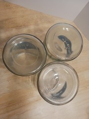 VTG PROFEX ’40s-’50s Glass Apothecary Dental Jar Containers Medical USA Set Of 3