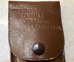 Vintage 1930’s Jobramag Pharmacy Leather Etui / Pouch BROWN