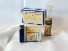 Drug Store Lot Livicks’s Vapor Ointment Penicillin Potassium & Empty Pill Box
