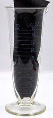 Laboratory Pharmacy VTG Measuring Vessel Flask 16oz Max K EXAX USA Blown Glass