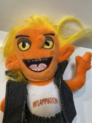 NEW RARE PROMO XIIDRA INFLAMMATION VILLAIN PHARMACEUTICAL REP STUFFED PLUSH TOY