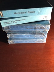Vintage Antique Merthiolate Swabs Topical Anesthetic North Brand Unopened (4)