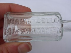 2X Old Small Medicine Glass Pharmacy Apothecary Bottle Maria Zeller Magnet Drops
