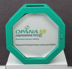 OPANA Oxymorphone CLOCK Pen Holder + Magnet Set Drug Rep Pharmaceutical Narcotic
