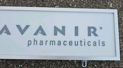 Avanir Pharmaceuticals Wall Sign Drug Rep Medical Office Display 20×6