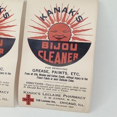 Vintage Advertising Flyer Bijou Cleaner Kanak’s Pharmacy Chicago 1950s