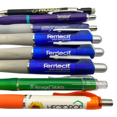Pharmaceutical Drug Rep Plastic Ballpoint Pens Lot of 8