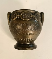 Vintage Bronze Brass Mortar Schering 1979 Apothecary Chemist Miniature No Pestle