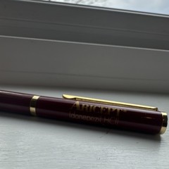 Aricept Donepezil HCl Burgundy Gold Pharmaceutical Collectible Promo Pen