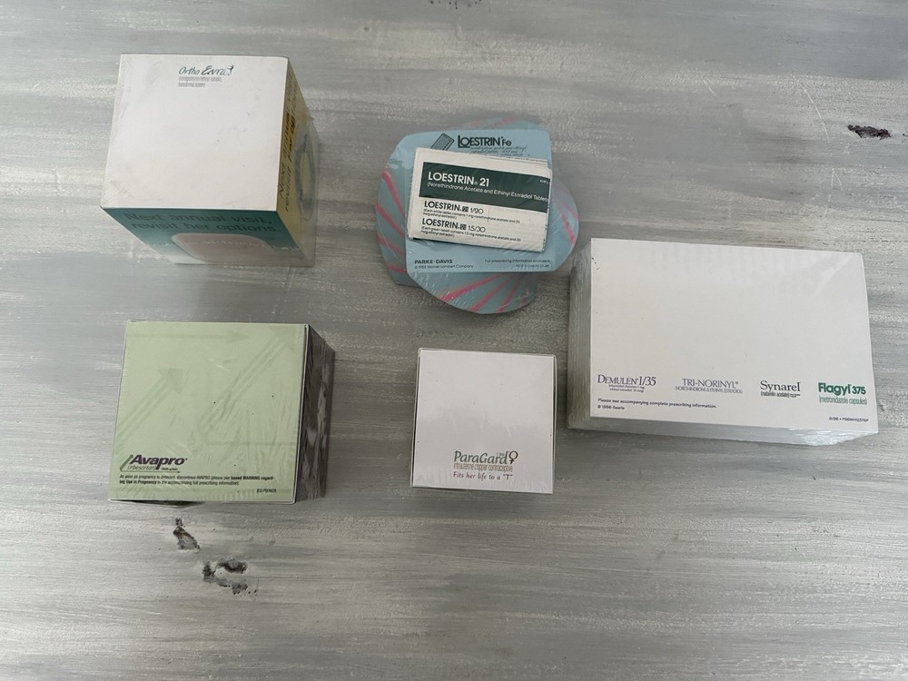 Lot of Pharmaceutical Drug Rep Notepad Sticky Notes AvaPro Ortho Loestrin