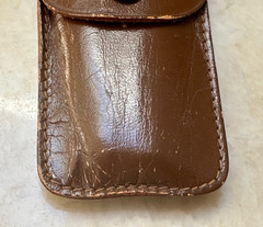 Vintage 1930’s Jobramag Pharmacy Leather Etui / Pouch BROWN