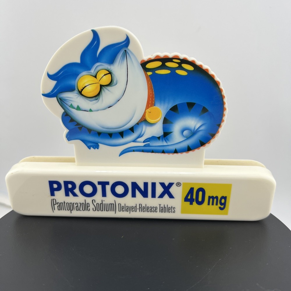 Protonix Wall Clip Pharmaceutical Collectible Drug Rep Janssen Ortho McNeill VGT