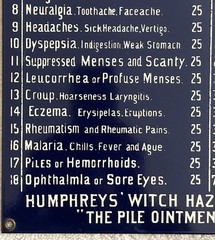 1980 Medical Cabinet Door Display •Porcelain-Enamel on Steel 22”X 16” •A Rooney
