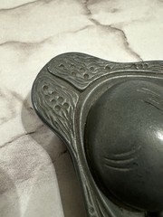VINTAGE MEDICAL PHARMACEUTICAL PARKE-DAVIS FETAL PEWTER PAPERWEIGHT CA. 1950’s