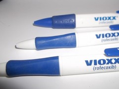 Lot of 3 Vioxx Pharmaceutical Promo Pens – Discontinued Drug Rep Marketing