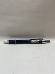 Sleek Metallic Blue Relpax Metal PEN Drug Rep Pharmaceutical Promo Advertising