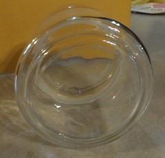VINTAGE SUPRAX GLASS JAR WITH LID PHARMACEUTICAL DRUG REP COLLECTIBLES