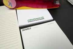 Vtg Pharmaceutical Drug Rep Partial Sticky Notes Notepads Stapler Pharma Lot