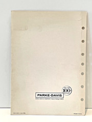 Vintage Park-Davis Product Identification Guide 1966 Pharmaceuticals Great Color