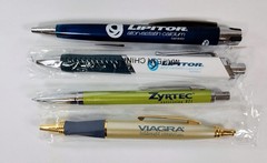 NOS Vintage Drug Rep Pens VIAGRA LIPITOR ZYRTEC Promo WORKS