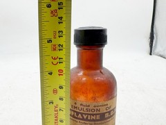 VINTAGE PROFLAVINE EMULSION MEDICINE BOTTLE BRITISH DRUG HOUSES LONDON