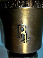 Schering Bronze Mortar & Pestle Andrew Craigle Apothecary~5”Tall~Pharmacist Gift