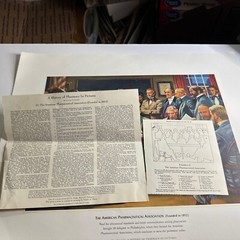 A HISTORY OF PHARMACY IN PICTURES 1954 PRINT# 27 Great Gift For Doctor 22″×18″