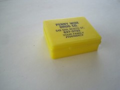 Penny Wise Drug San Benito St. Advertising Pill Box