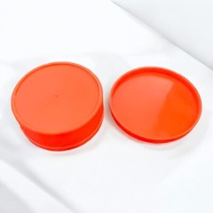French Apothecary Tin Lid Orange Celluloid Empty Sparadrap Medical Vintage