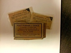Antique Foot Powder Pouch, 1/5 OZ, Hanson, Westport & Dunning, Inc, Baltimore MD