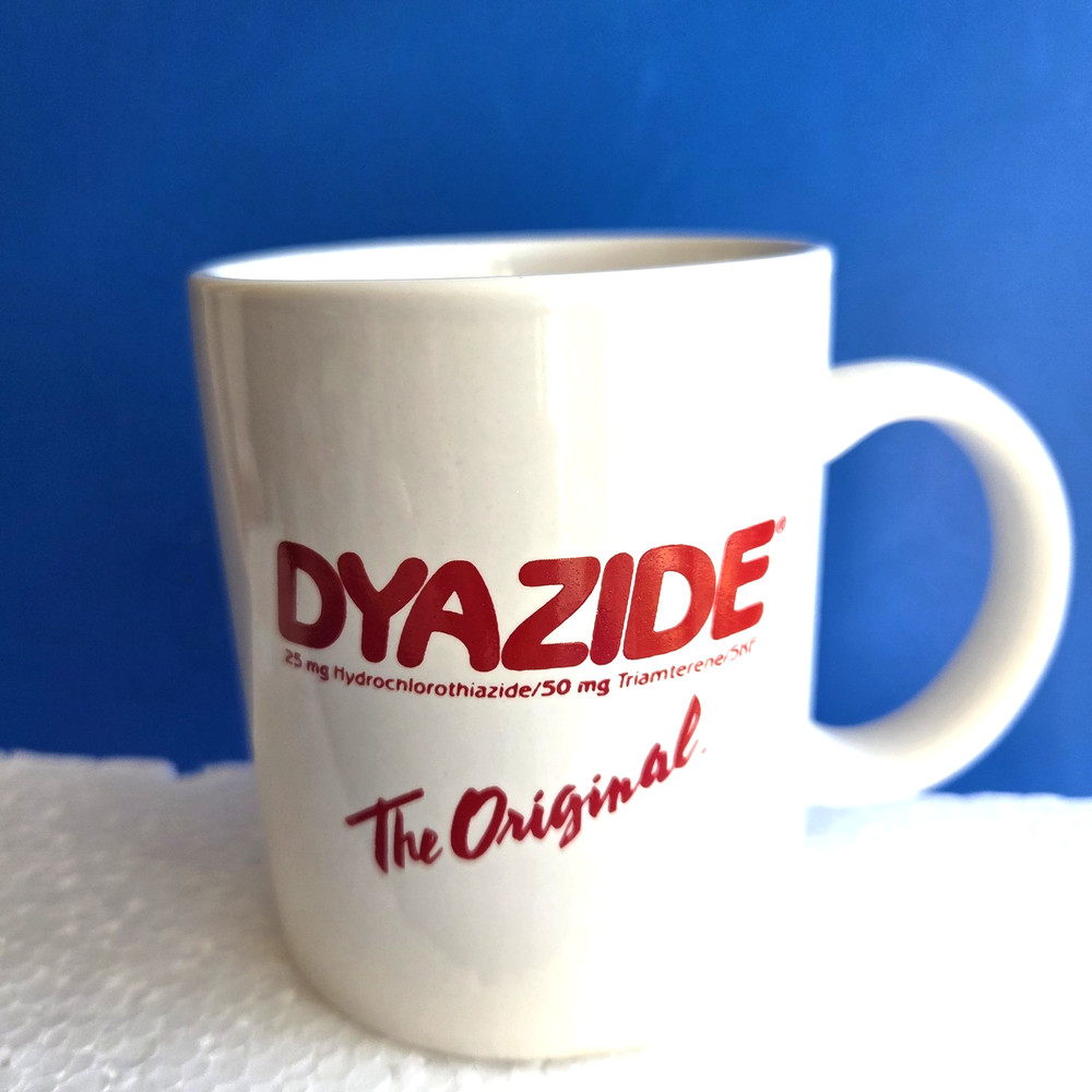 Pharmaceutical Dyazide Promotional Mug 10 oz Advertising Ceramic Drug Rep NOS