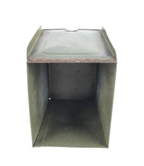 Vintage Phillips Prescription Metal File Box Columbia Drug Co 7.5 x 5.5 x 5.5″