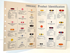 Vintage Park-Davis Product Identification Guide 1966 Pharmaceuticals Great Color