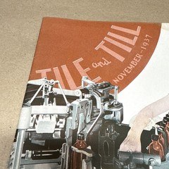 Tile And Till Magazine Eli Lilly And Company November 1937 Indianapolis Indiana