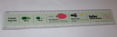 4 VINTAGE 1960s-70s PHARMACUTICAL ADVERTISING RULERS! CIBA/LILLY/PARKE-DAVIS!