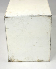 DRUGPAK RECORD FILE metal apothecary Pharmacy cabinet Vtg Drug Package Box Tin