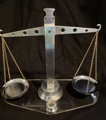 Vintage Chrome & Lucite Apothecary Pharmaceutical Balance Scale MCM Industrial