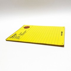 VTG 1975 Navane Thiothixene Yellow Lined Note Pad, Pharmaceutical Advertising