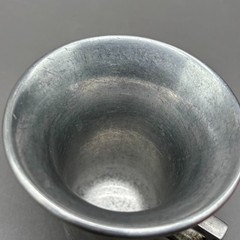 Vintage Stede Pewter Apothecary Mortar Handled Pharmacist Cup Mid Century Modern