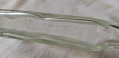 1930s Bottl Castoria Chas. H. Fletcher’s Aqua Pierce Co. Embossed Mold # 6 USA